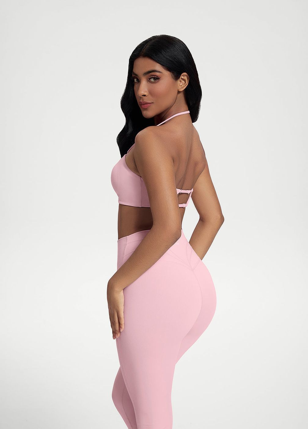 Back-clasp Bandeau Top in Ballet Pink, second view