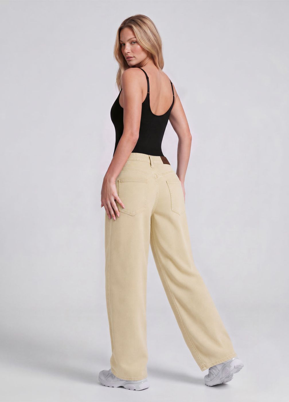 Baggy Jeans in Ivory, second view