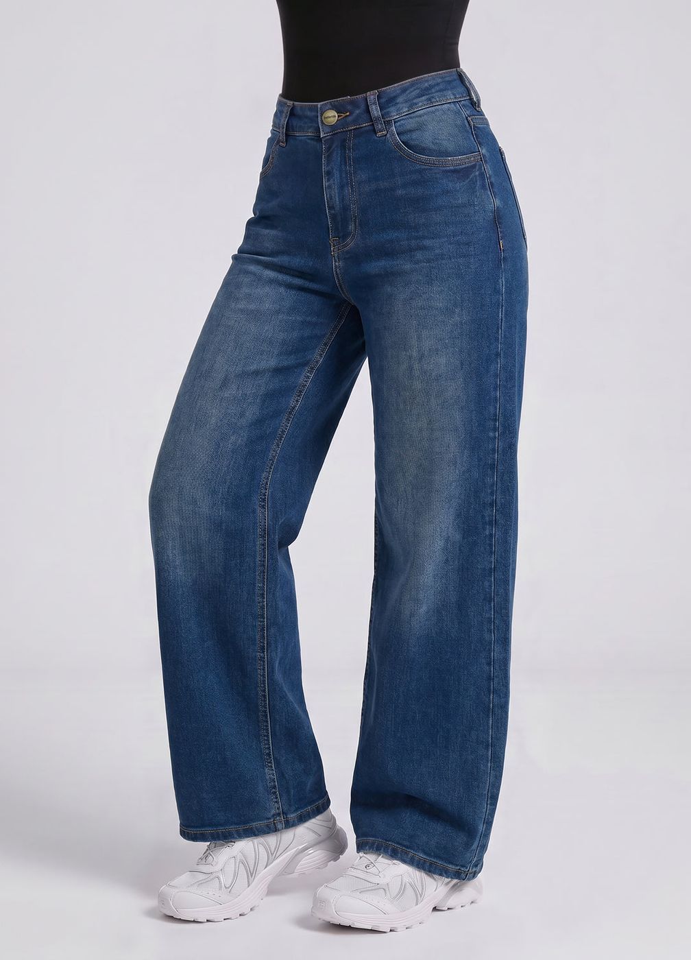 Baggy Jeans in Deep Blue, detail