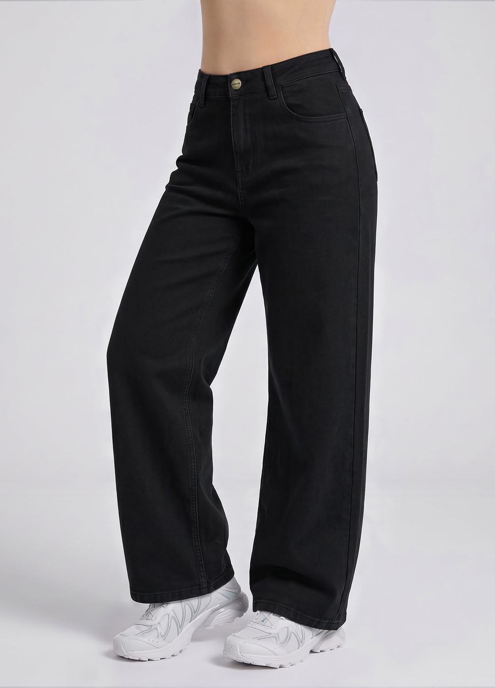 Baggy Jeans in Black, detail
