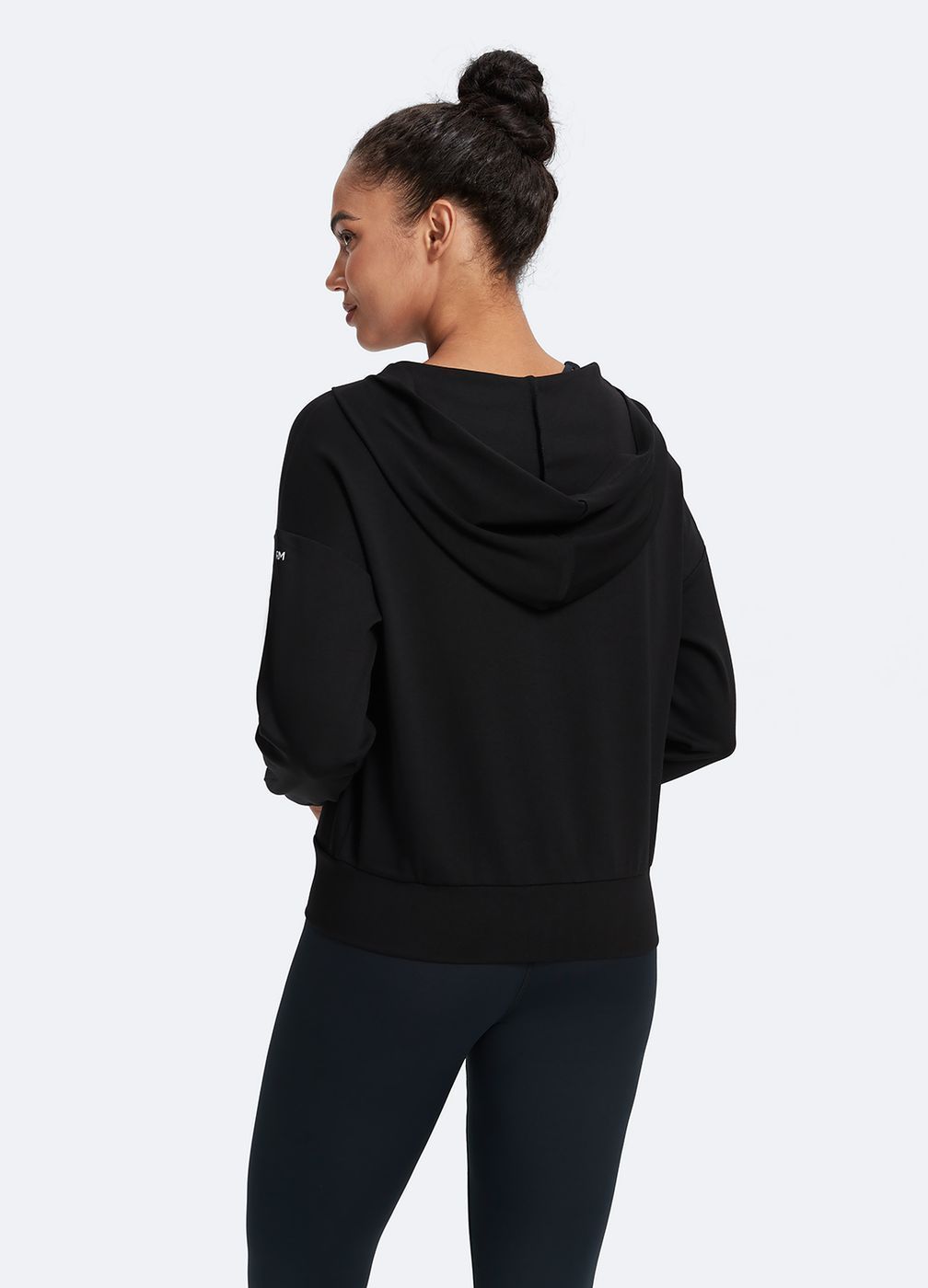 Classic Fit Hoodie in Black, detail