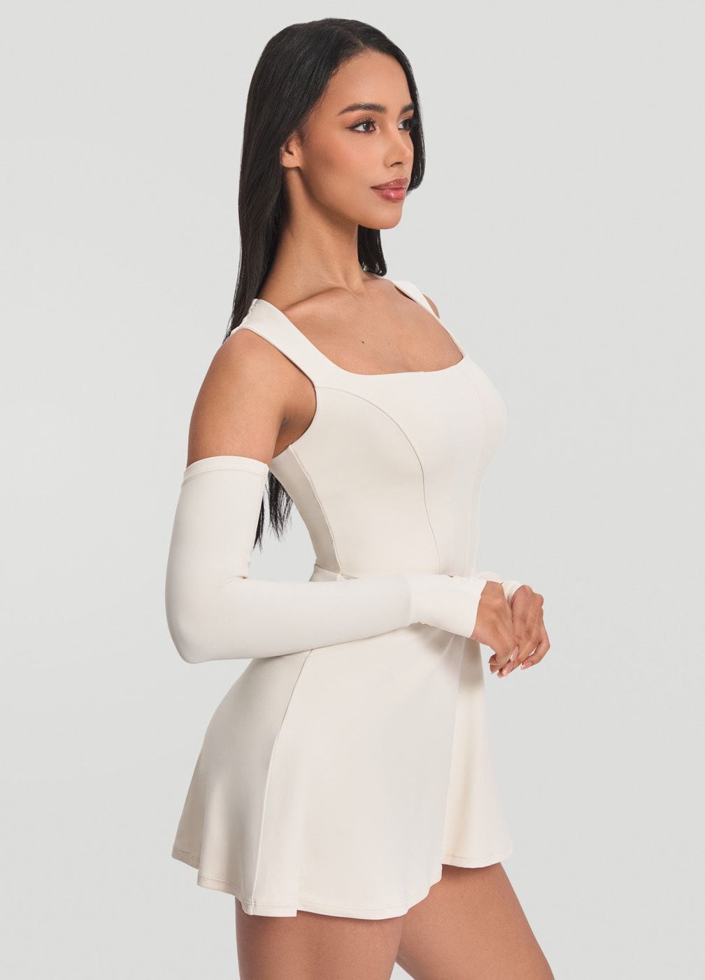 Corset Dress in Ivory, second view