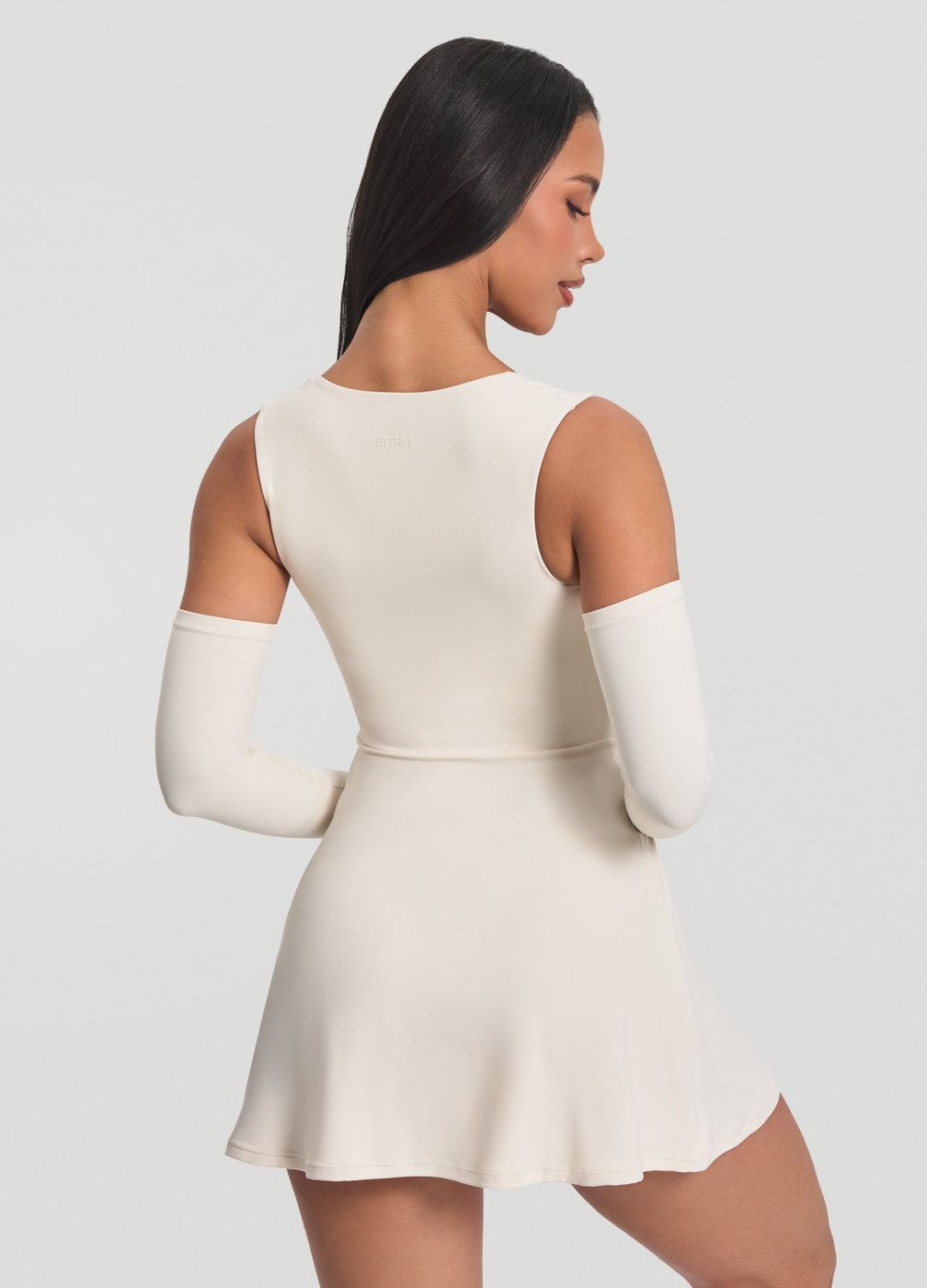 Corset Dress in Ivory, detail
