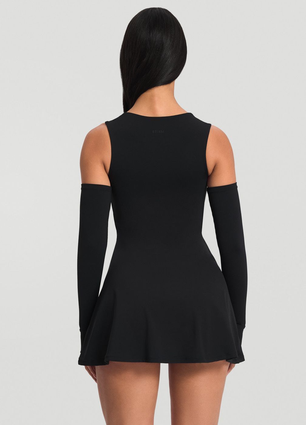 Corset Dress in Black, detail
