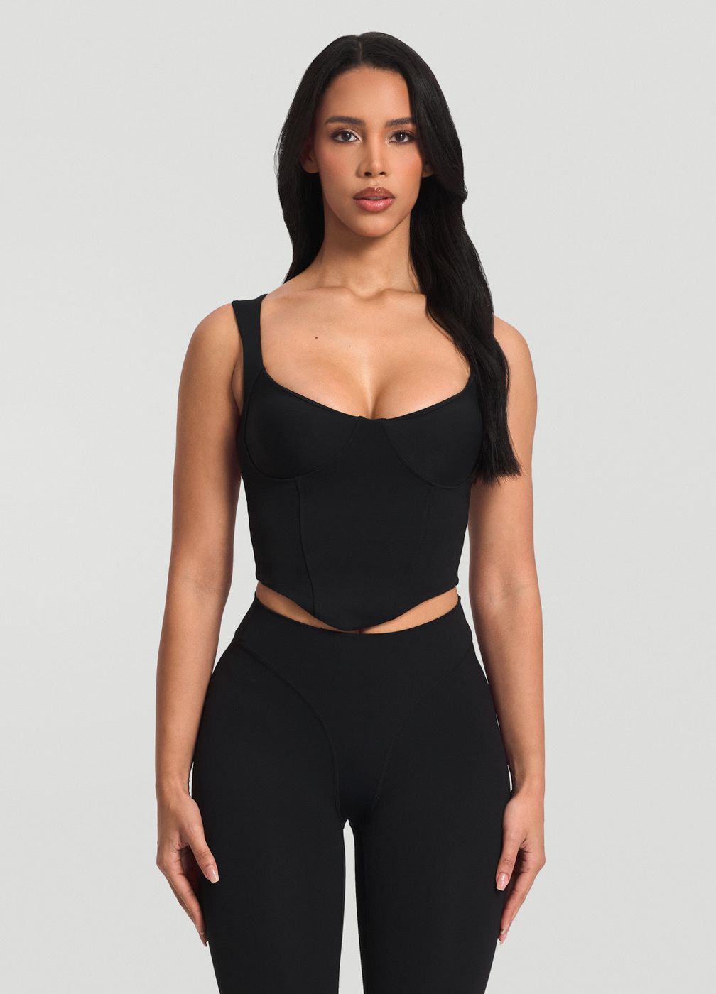 Corset Top in Black, second view