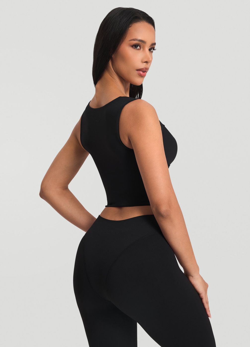 Corset Top in Black, detail