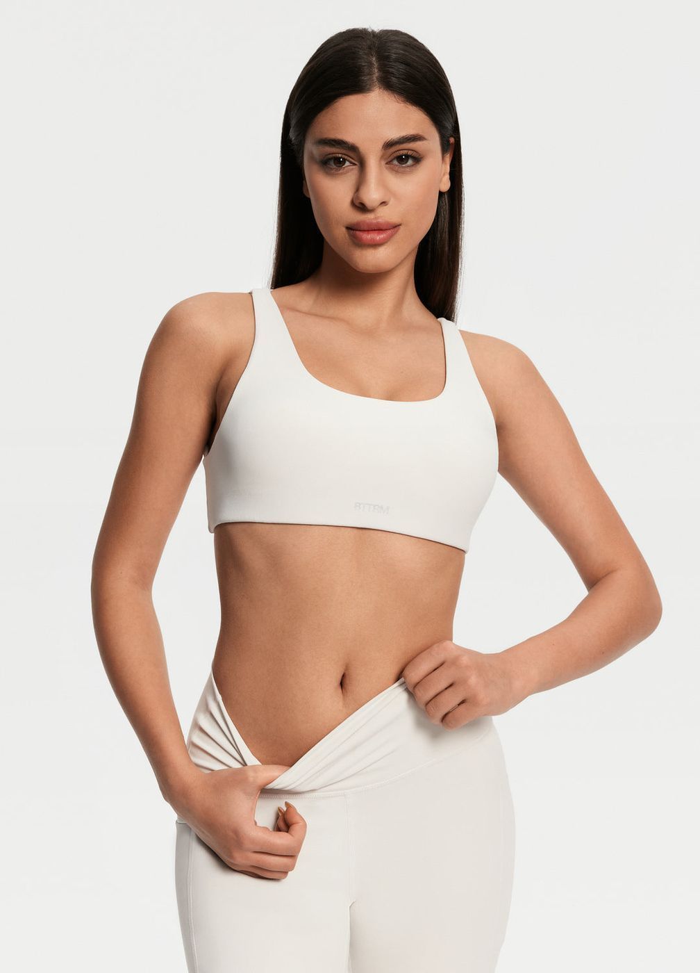 Criss Cross Back Top in White, second view