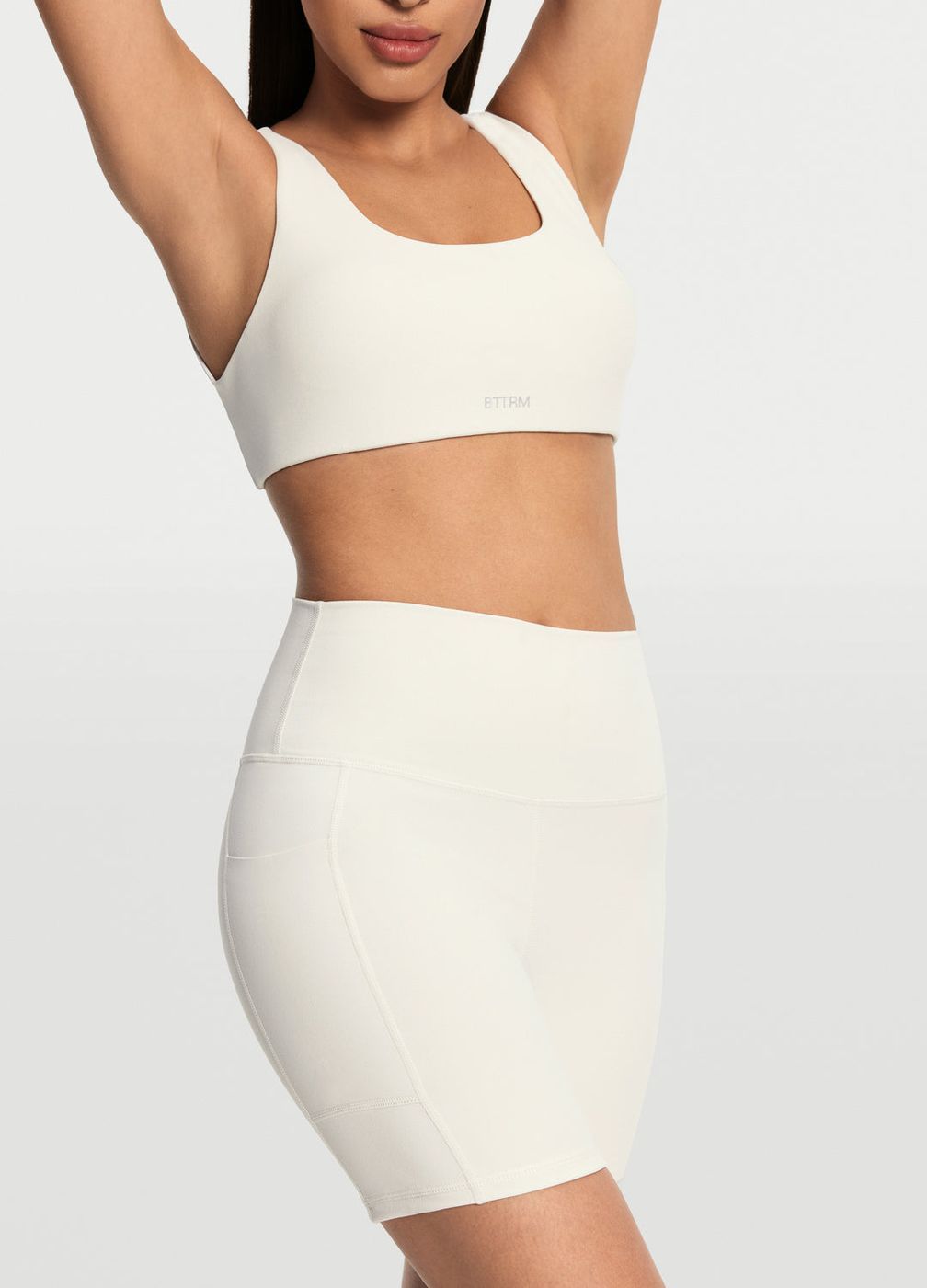 Criss Cross Back Top in White, detail