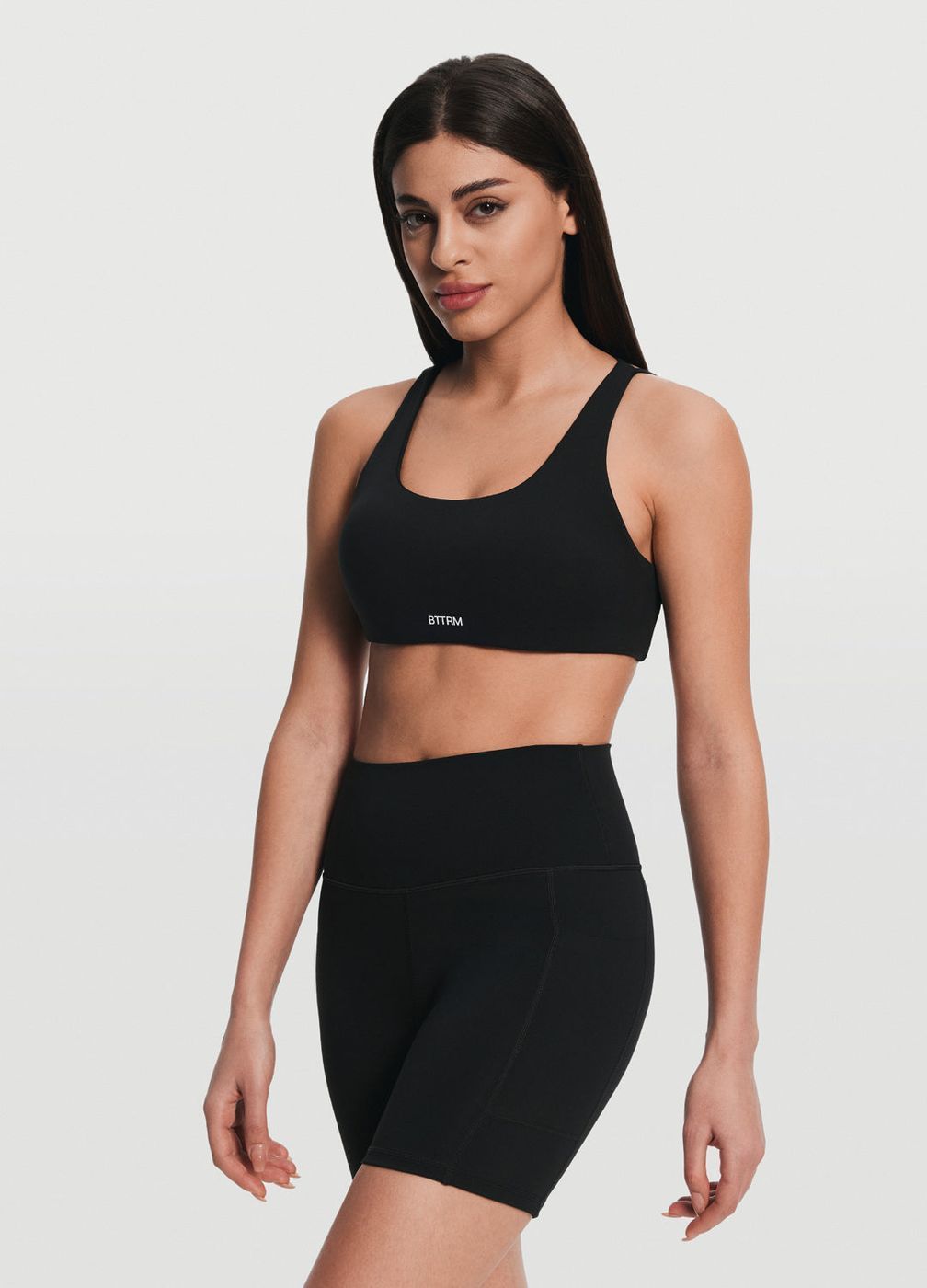 Criss Cross Back Top in Black, second view