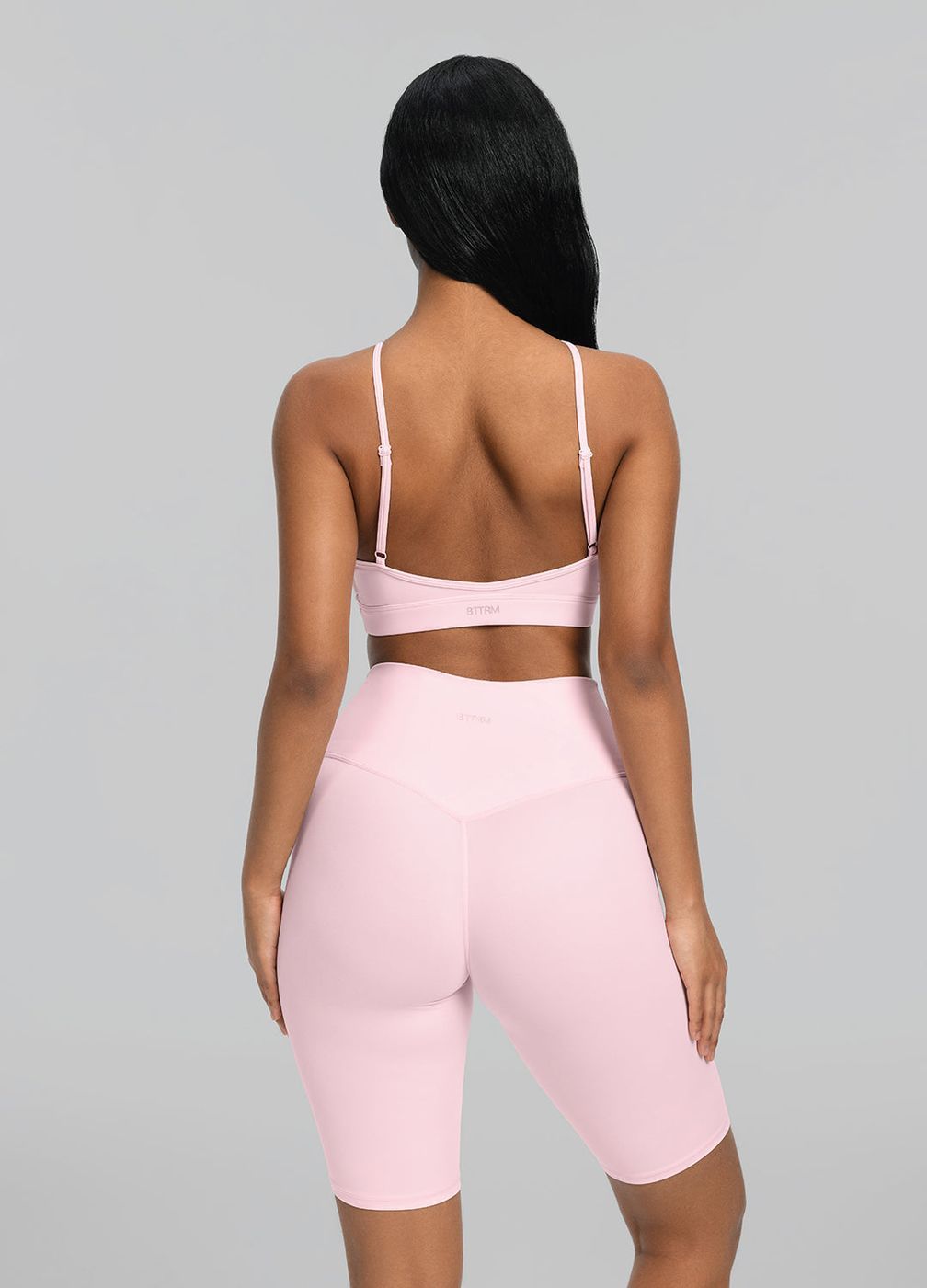 Criss-cross Bra Top in Ballet Pink, second view