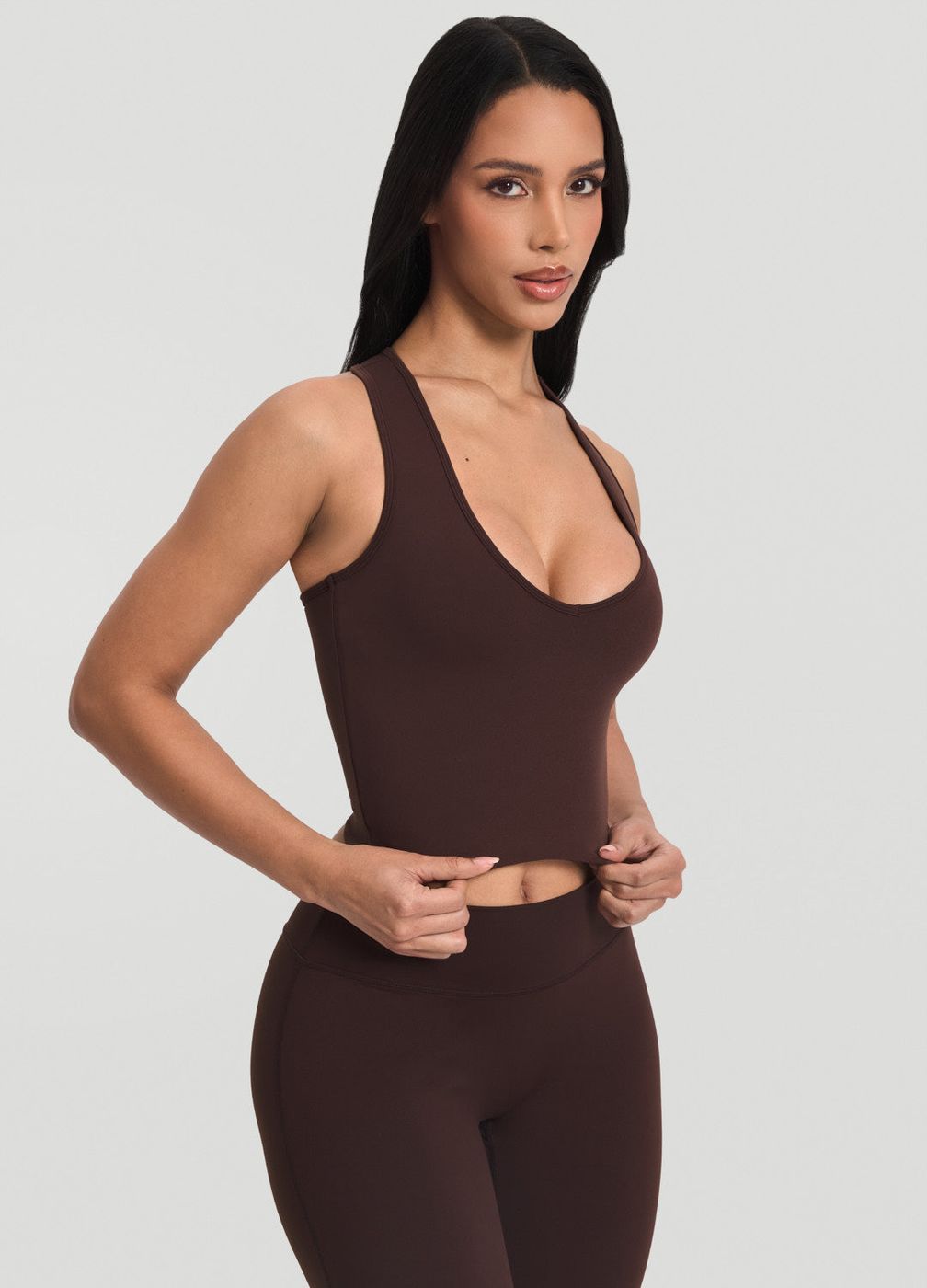Crop Top in Chocolate, second view