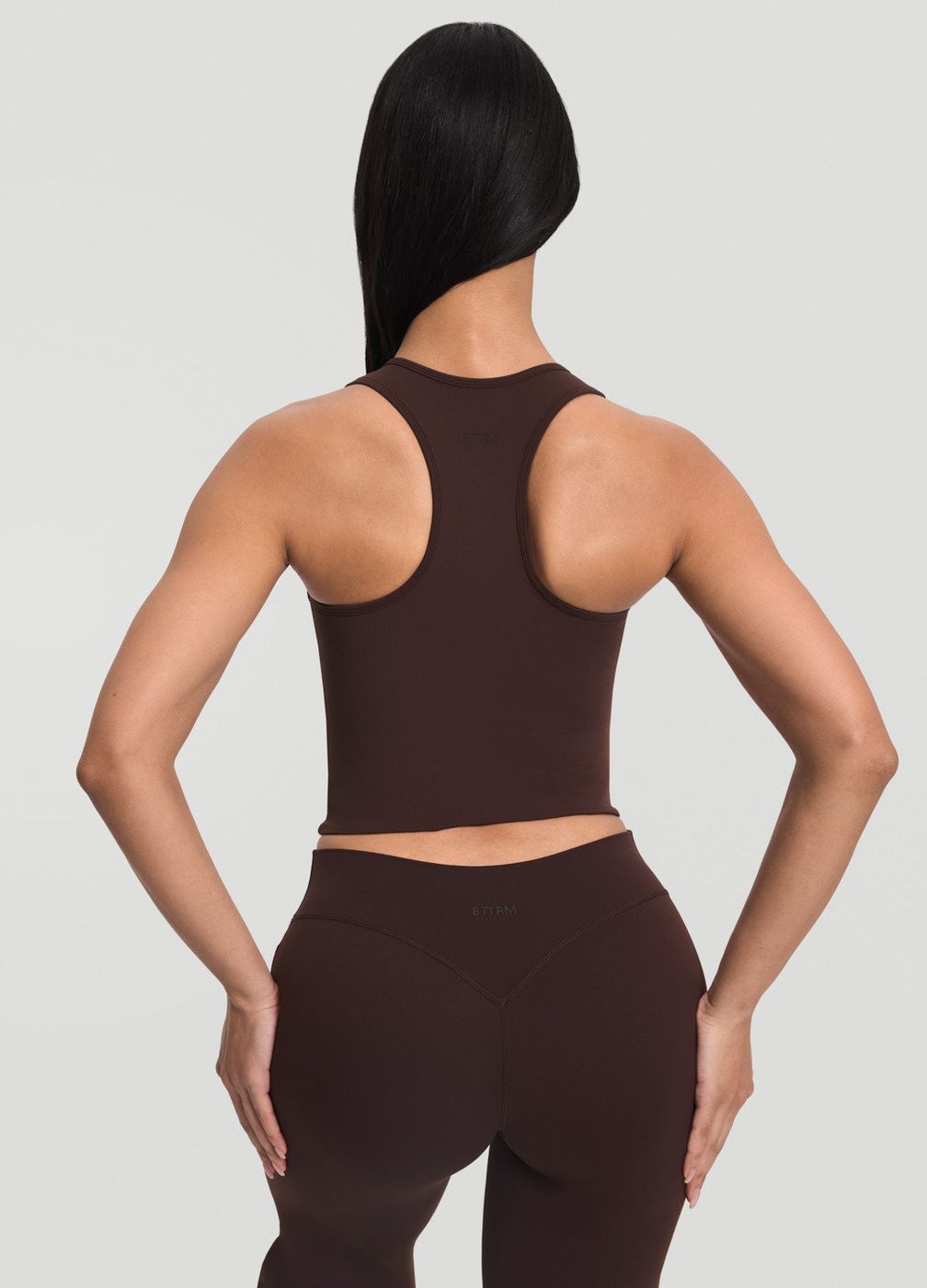 Crop Top in Chocolate, detail