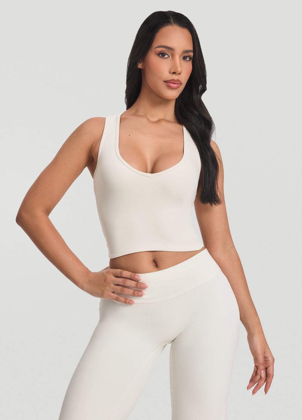 Crop Top in Ivory, second view