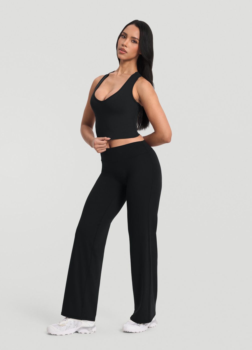 Crop Top in Black, second view