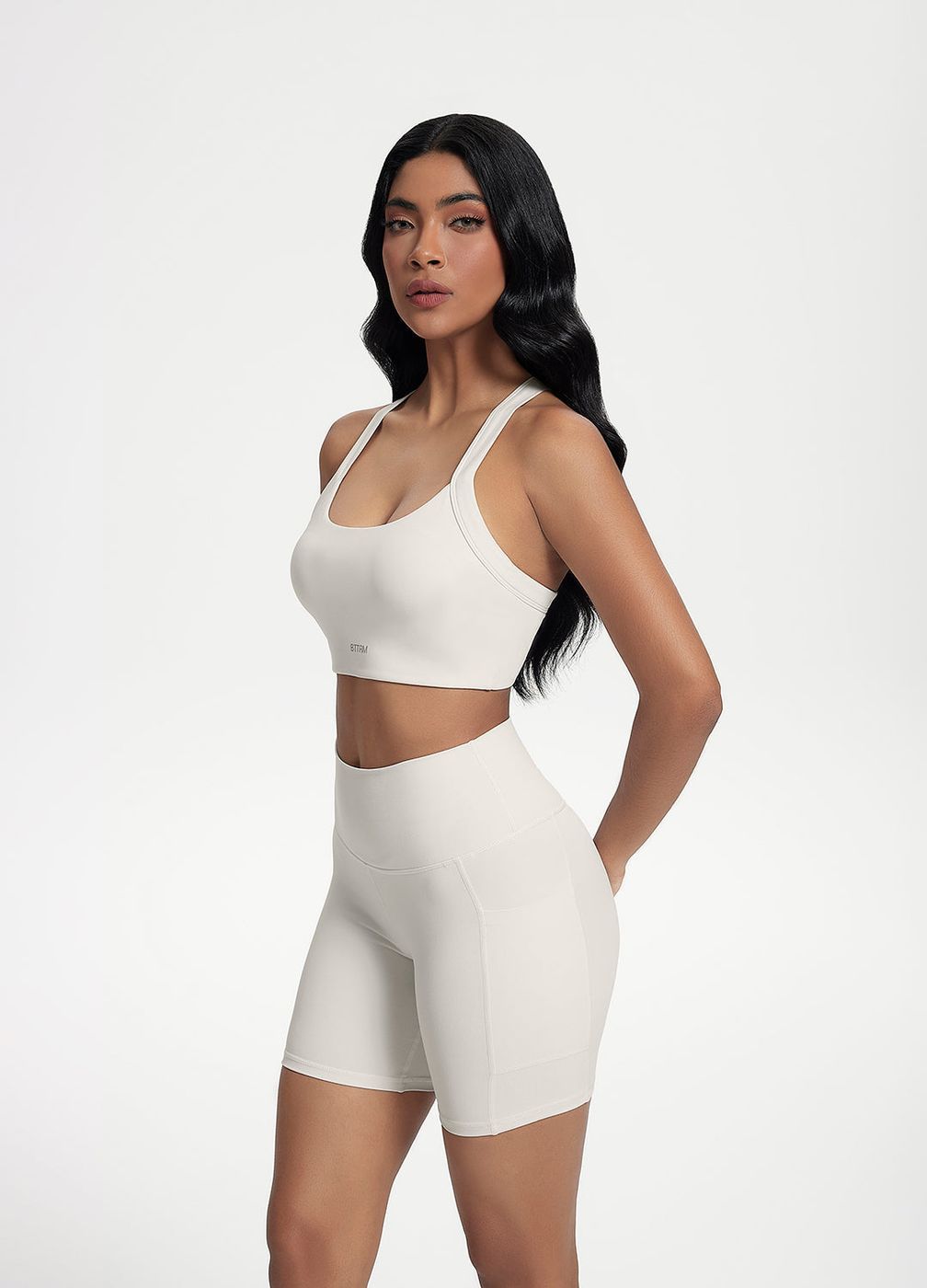 Cross Form Support Top in White, second view