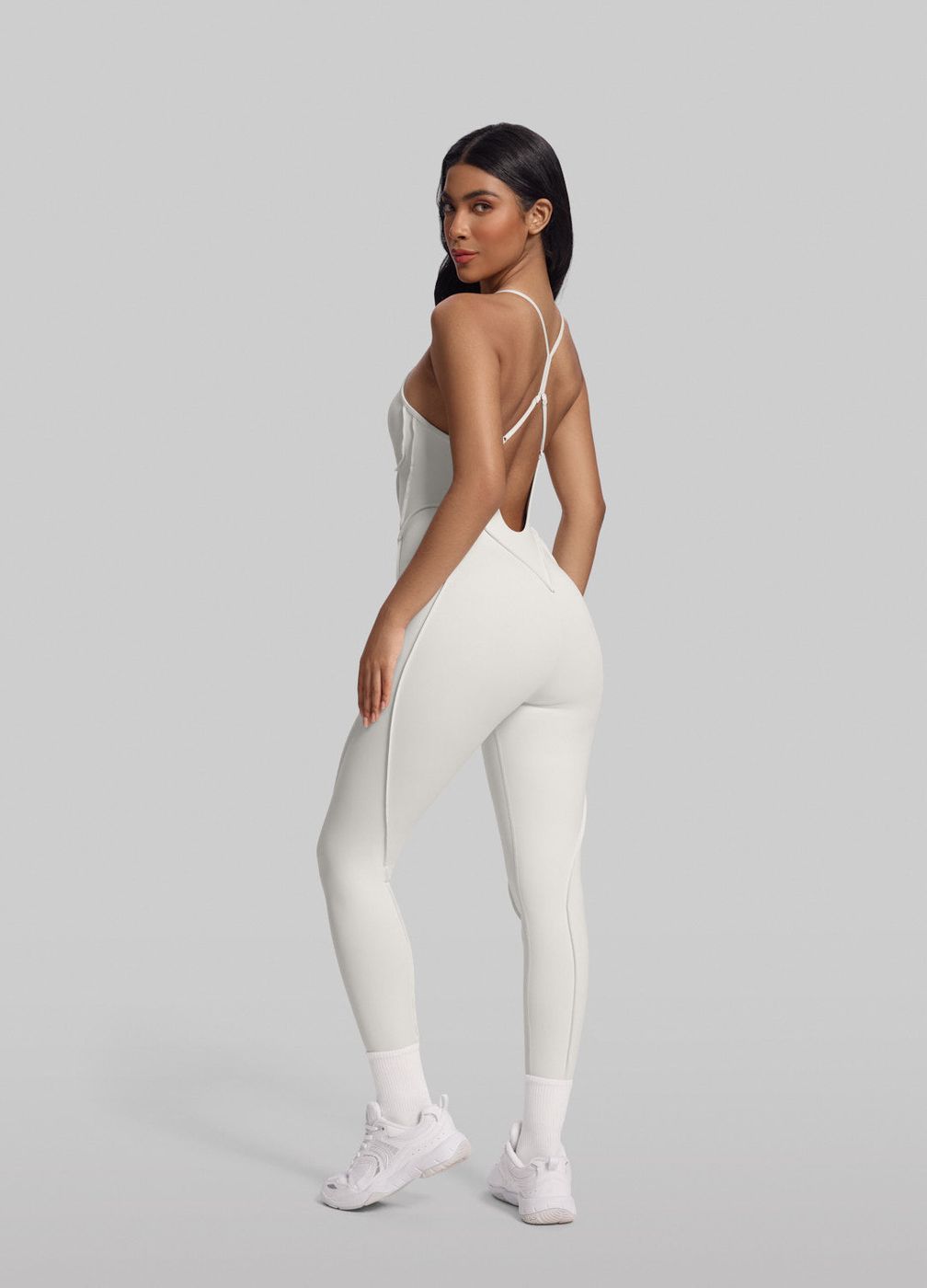 Crossback Catsuit in Ivory, second view