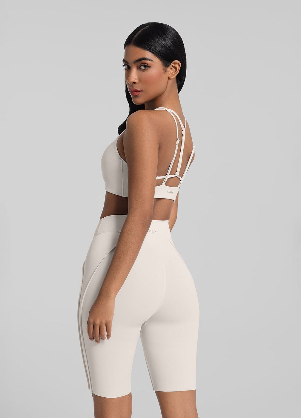 Crossover Cut-out Top in Ivory, second view