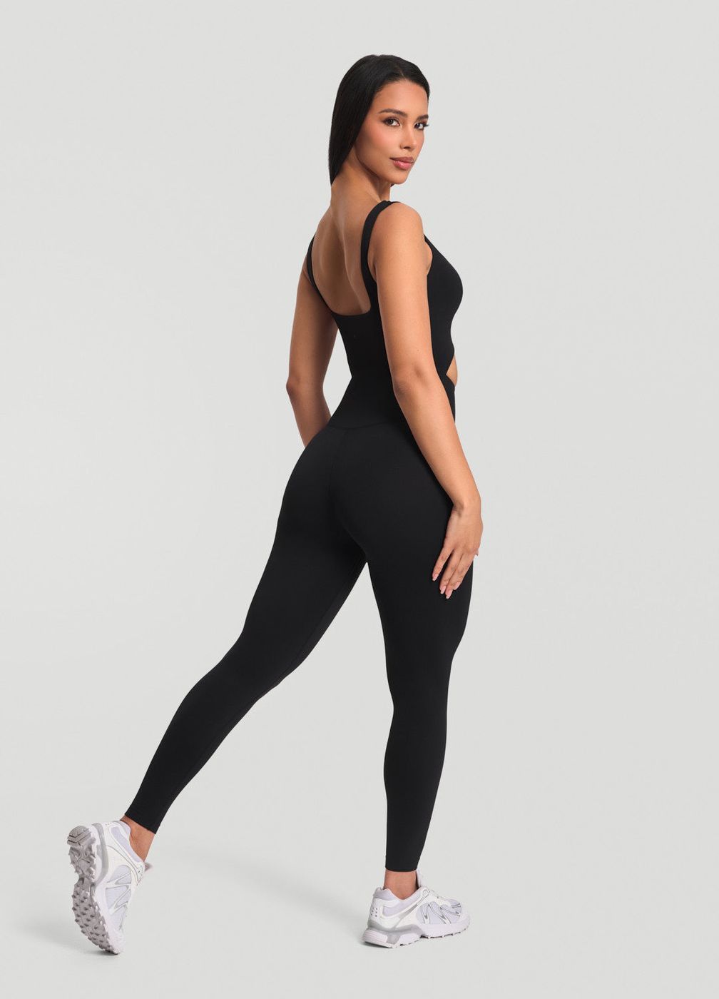 Cutout Jumpsuit in Black, second view