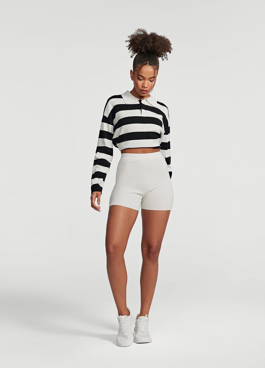 Everyday Knit Shorts in White, second view