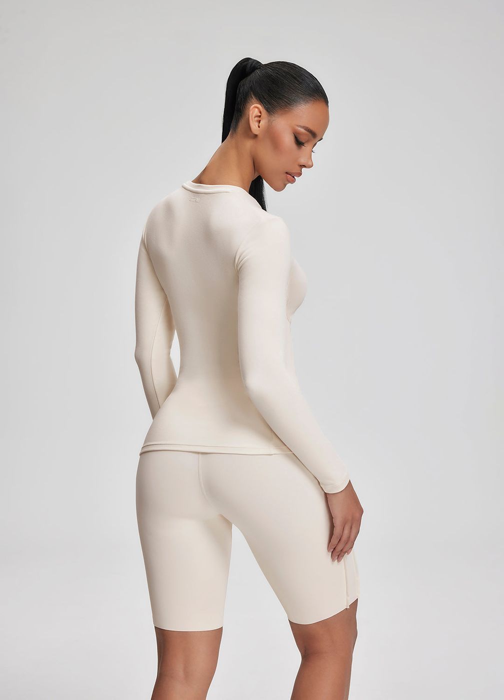 Everyday Long Sleeve Top in Ivory, second view