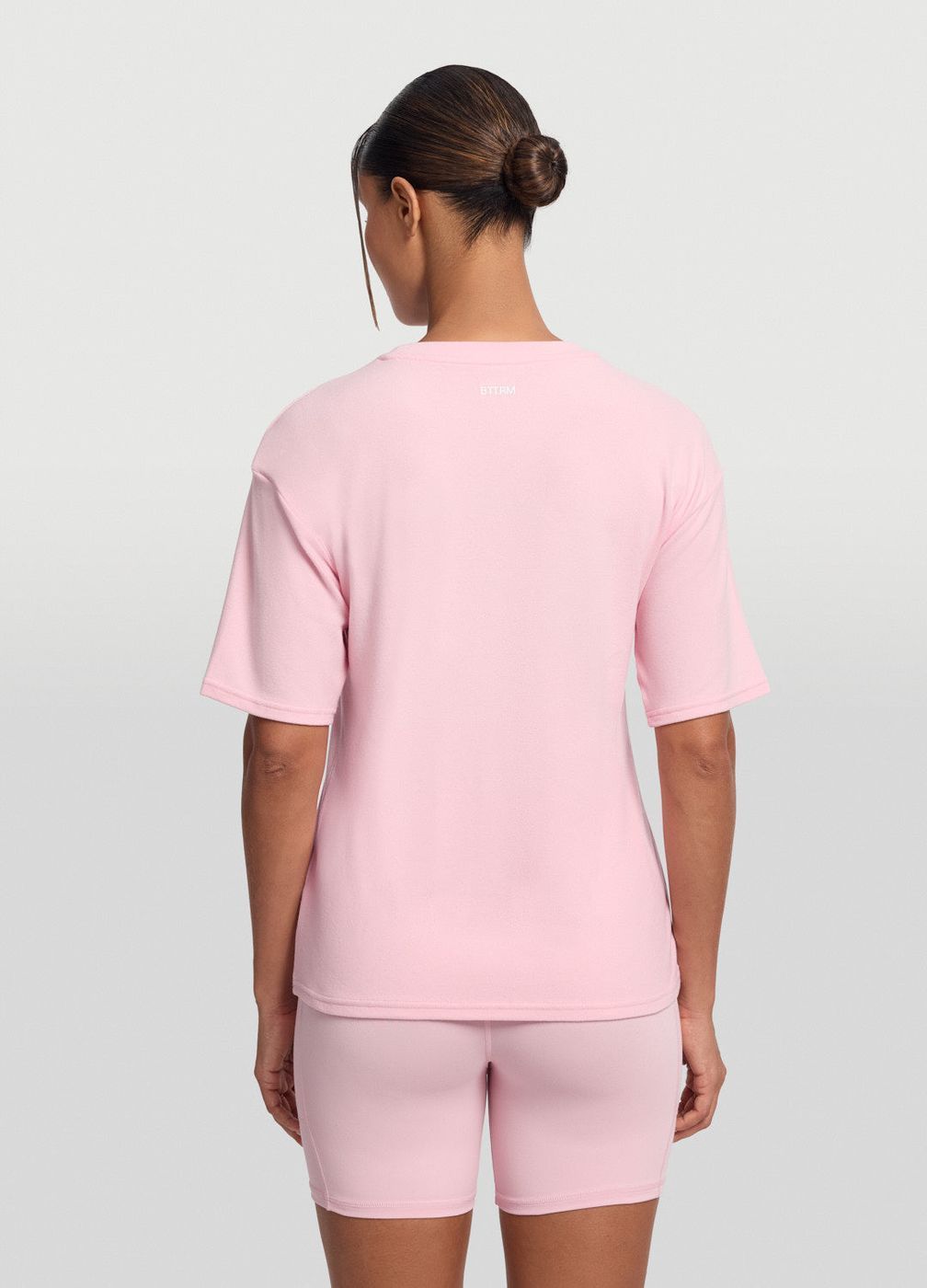 Everyday Relaxed T-shirt in Ballet Pink, detail