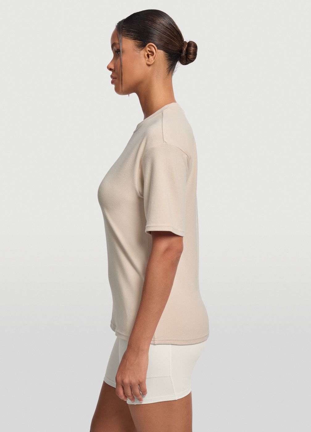 Everyday Relaxed T-shirt in Oat Milk, second view