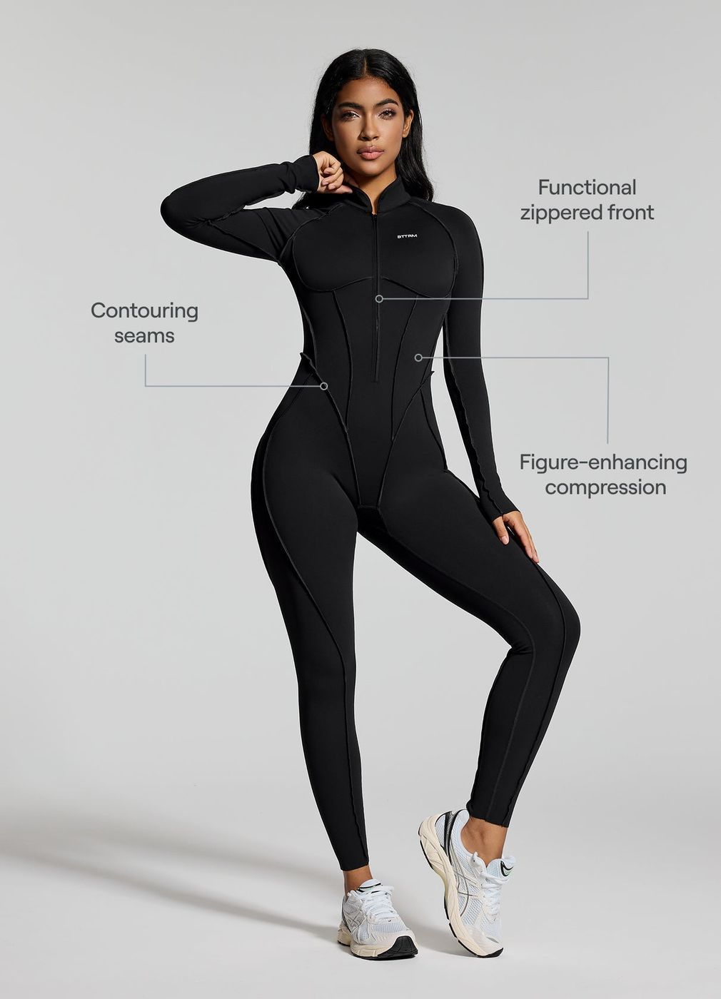 Full-length Catsuit in Black, second view