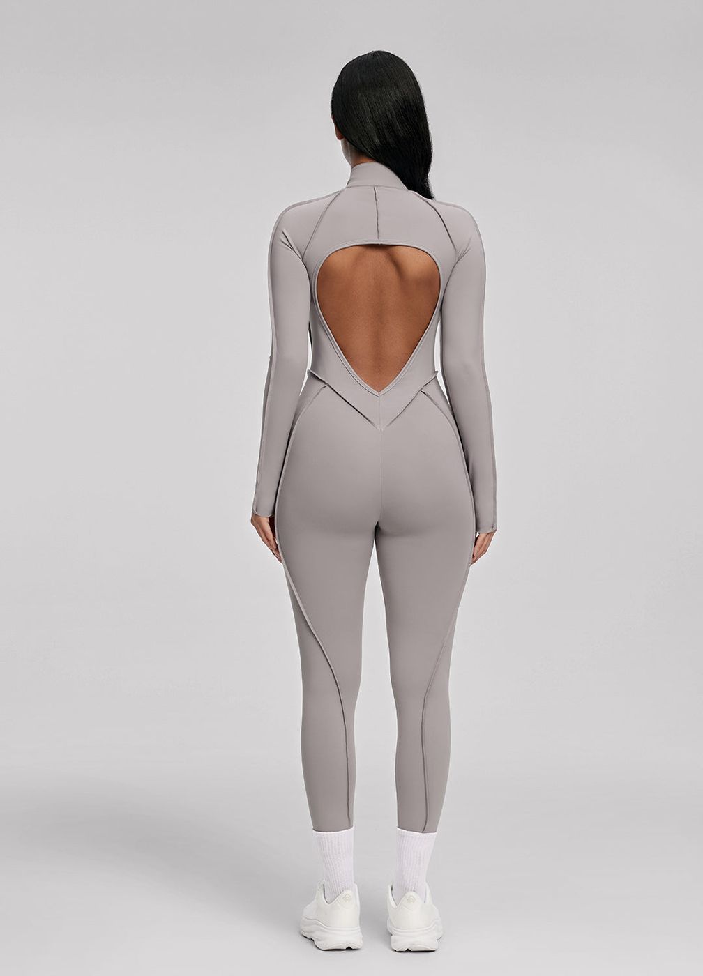 Full-length Catsuit in Cool Gray, detail