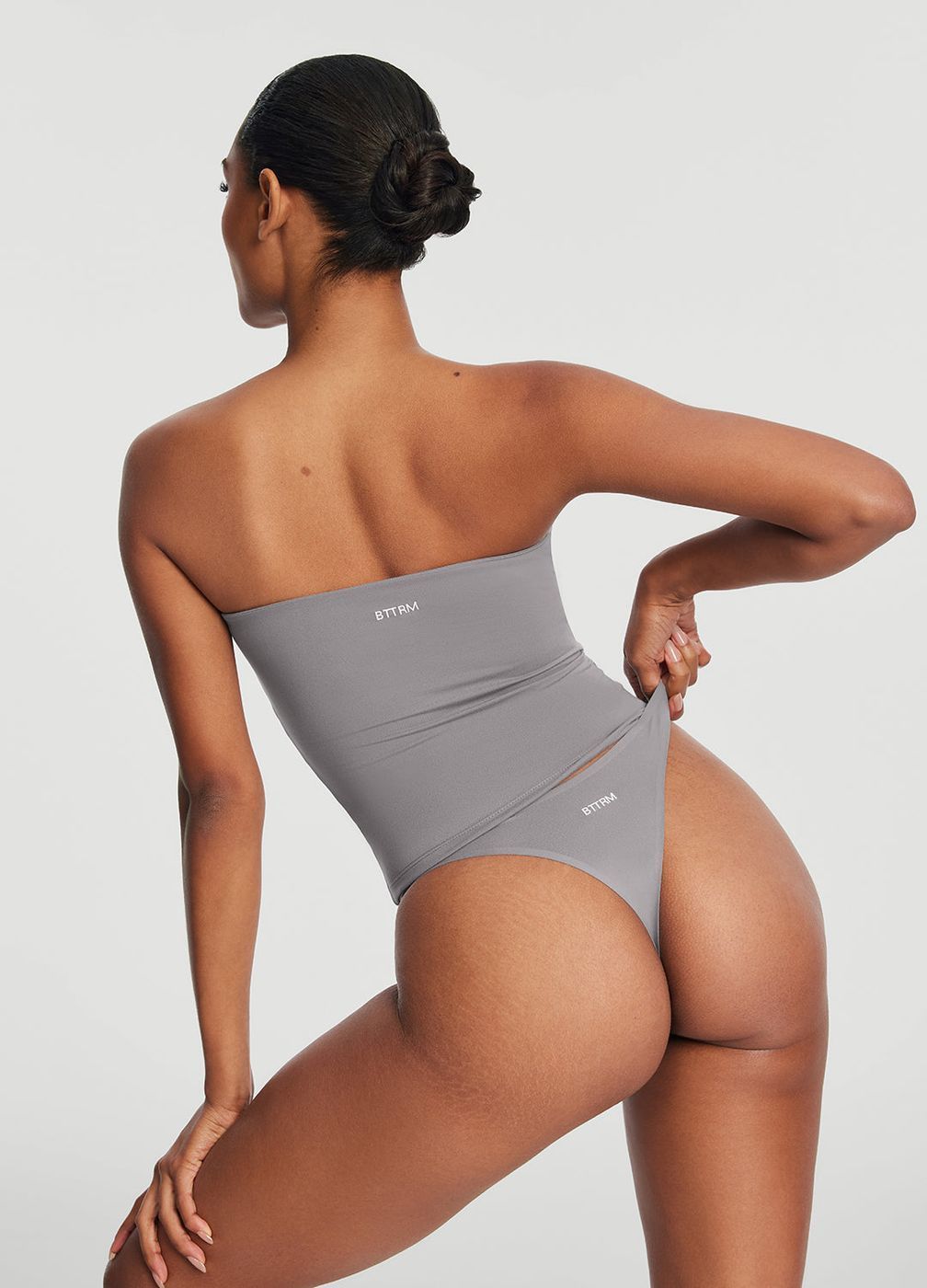 Full-length Tube Top in Cool Gray, second view