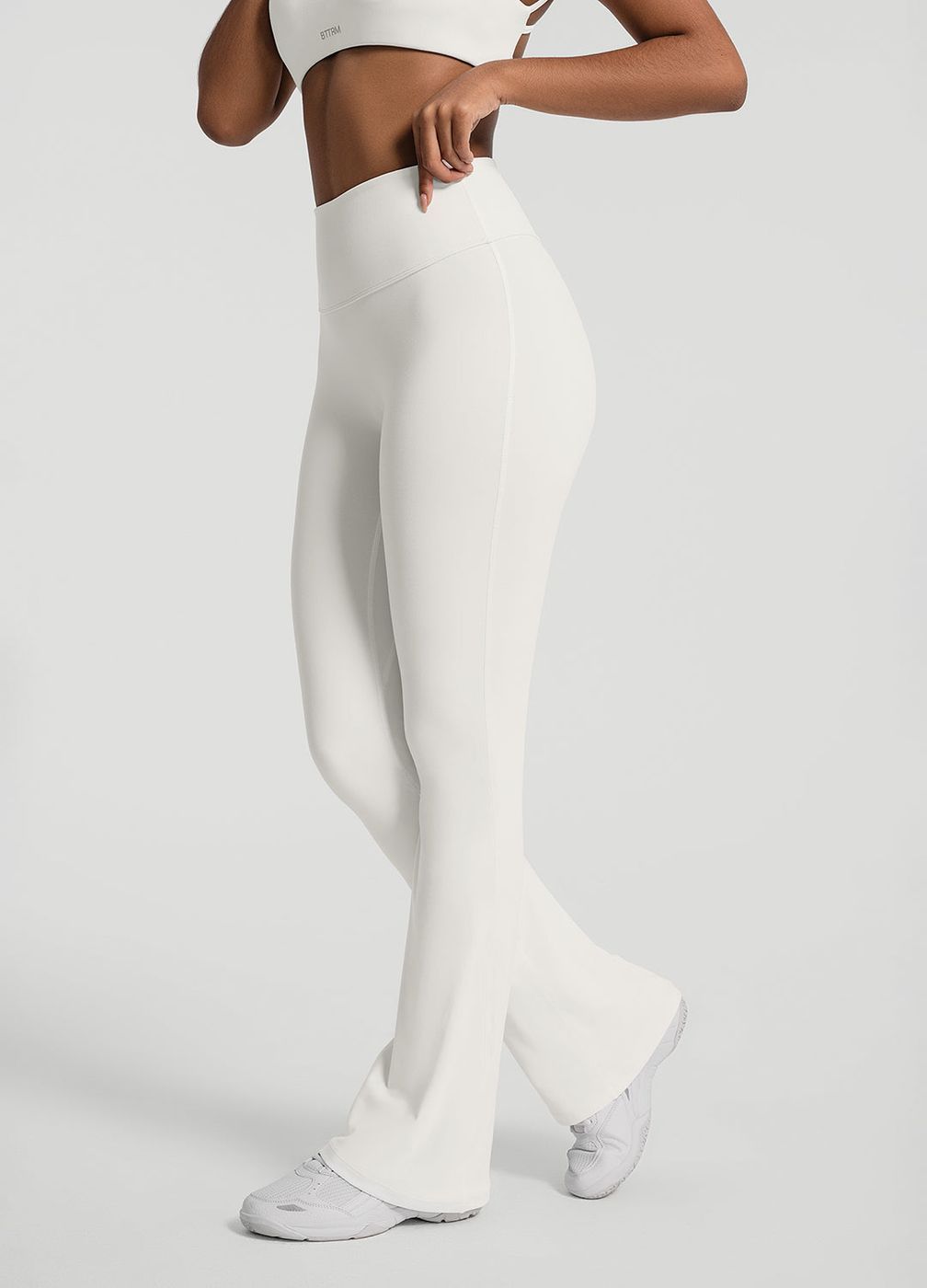 High Waist Leggings in White, second view