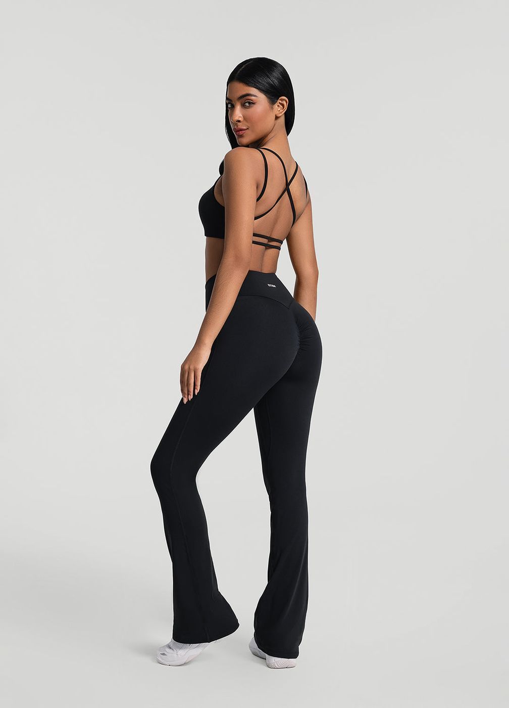 High Waist Leggings in Black, second view