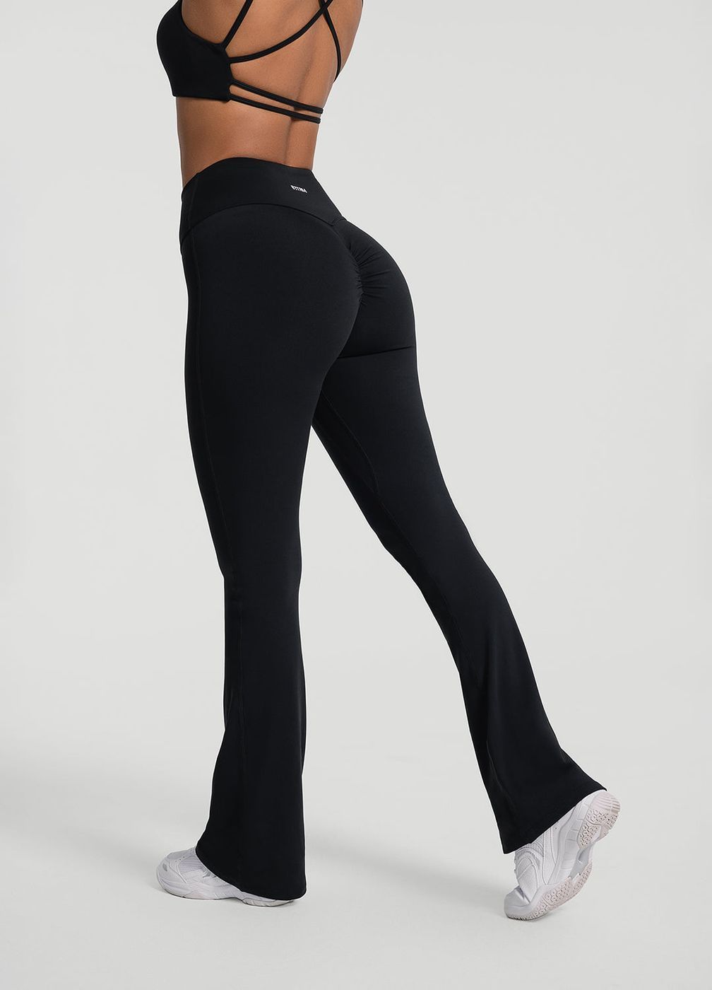 High Waist Leggings in Black, detail