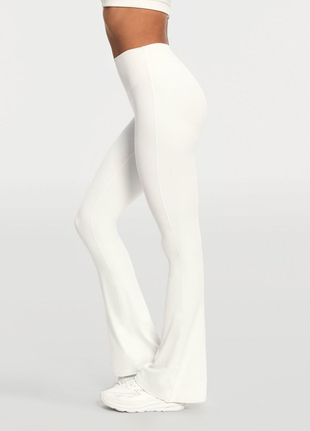 High-waisted Foxy Flare Leggings in White, second view
