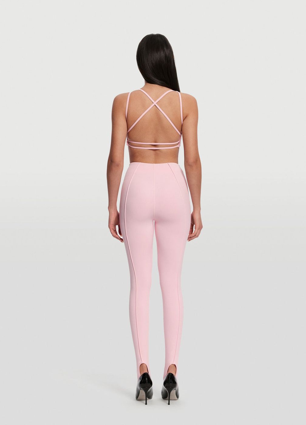 High-waisted Stirrup in Ballet Pink, second view