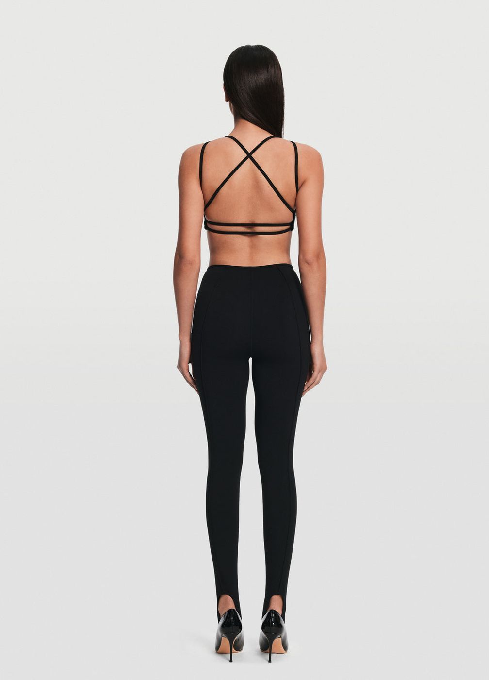 High-waisted Stirrup in Black, second view