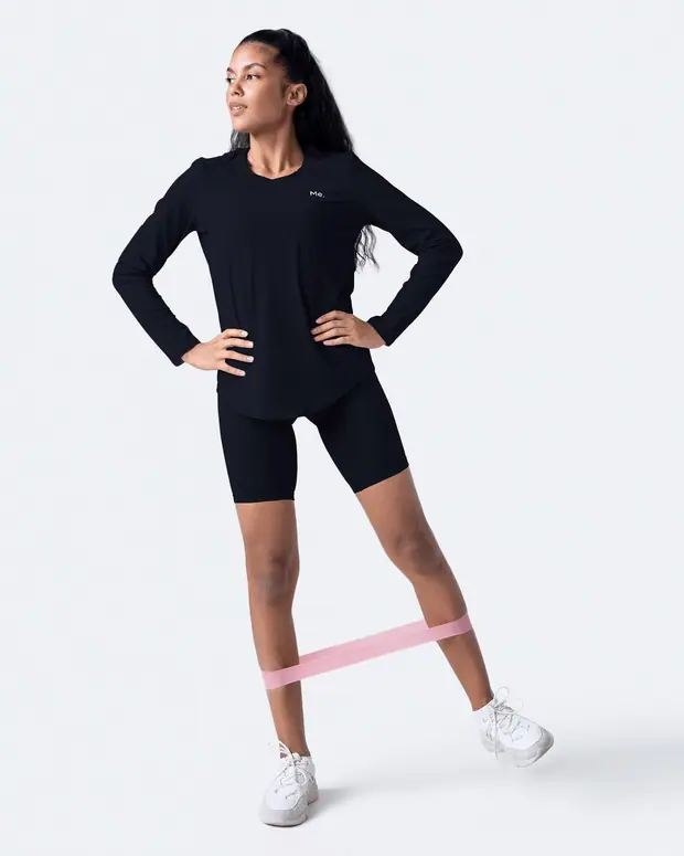 Long Sleeve in Black, front view