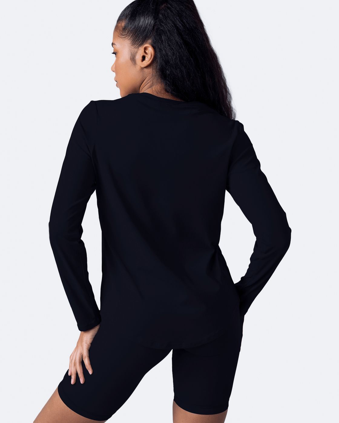 Long Sleeve in Black, detail
