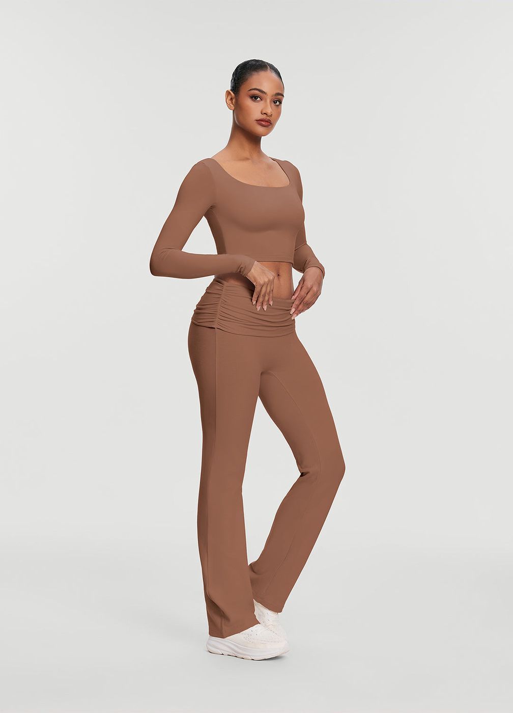 Lounge Pants in Mocha, front view