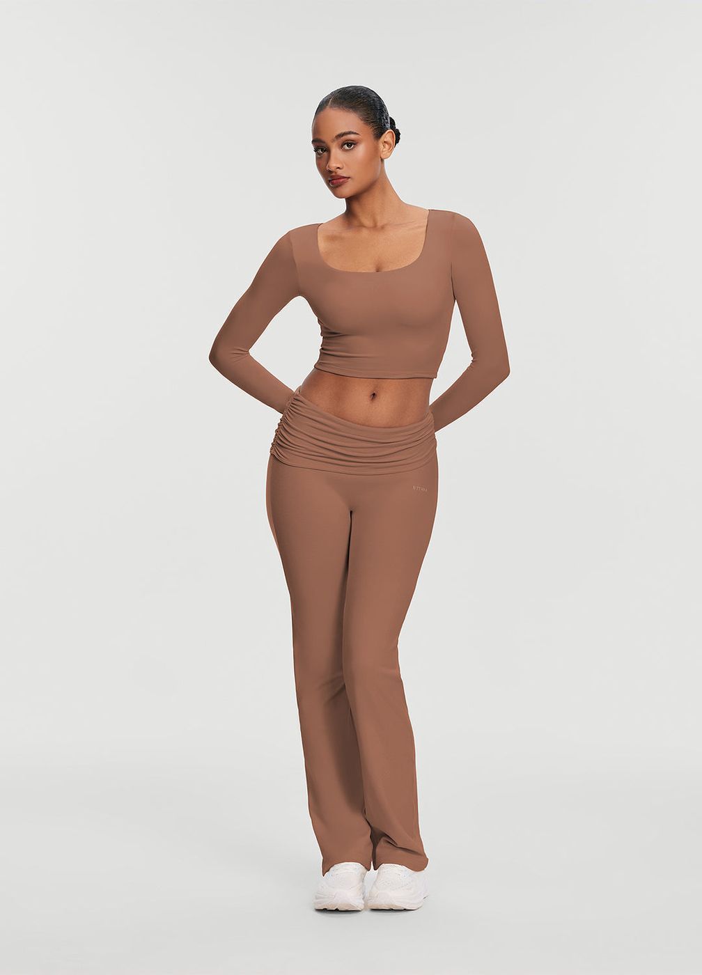 Lounge Pants in Mocha, detail