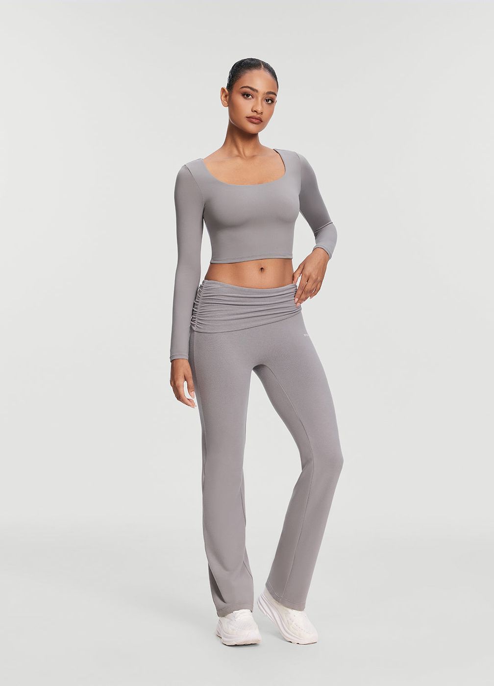 Lounge Pants in Cool Gray, front view
