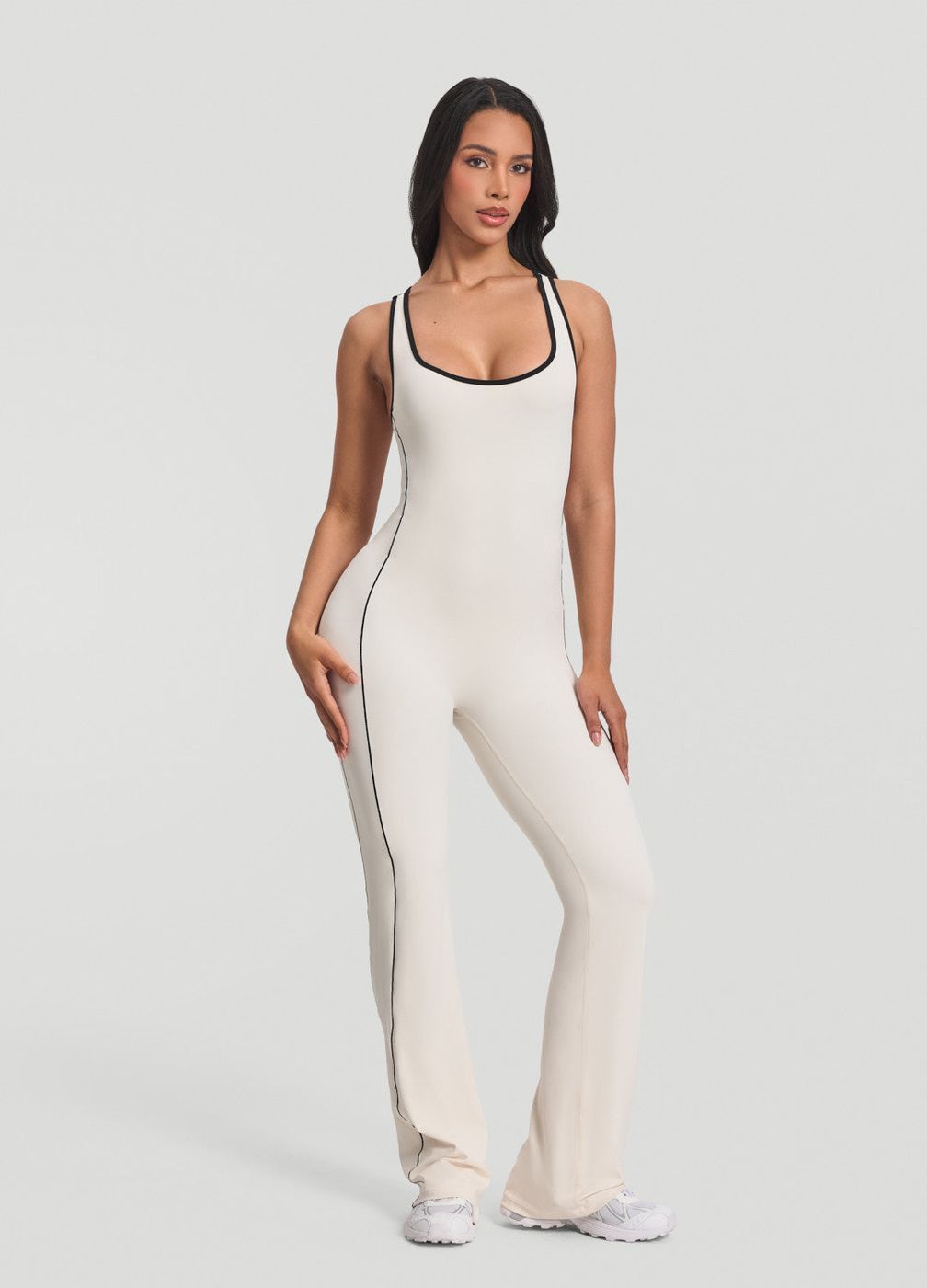Open-back Jumpsuit in Ivory, second view