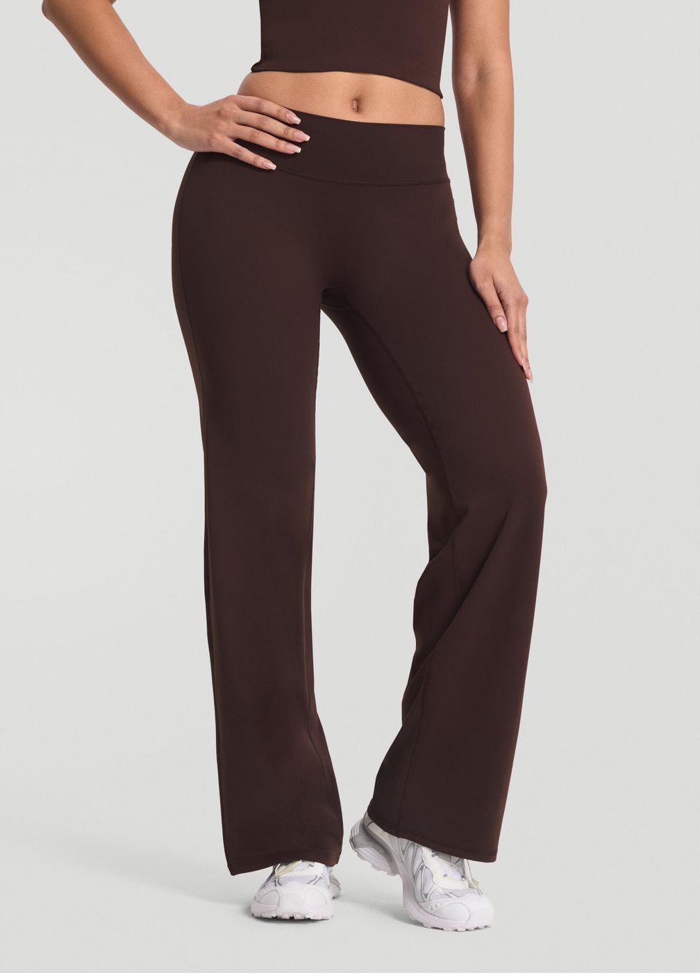 Pants in Chocolate, front view
