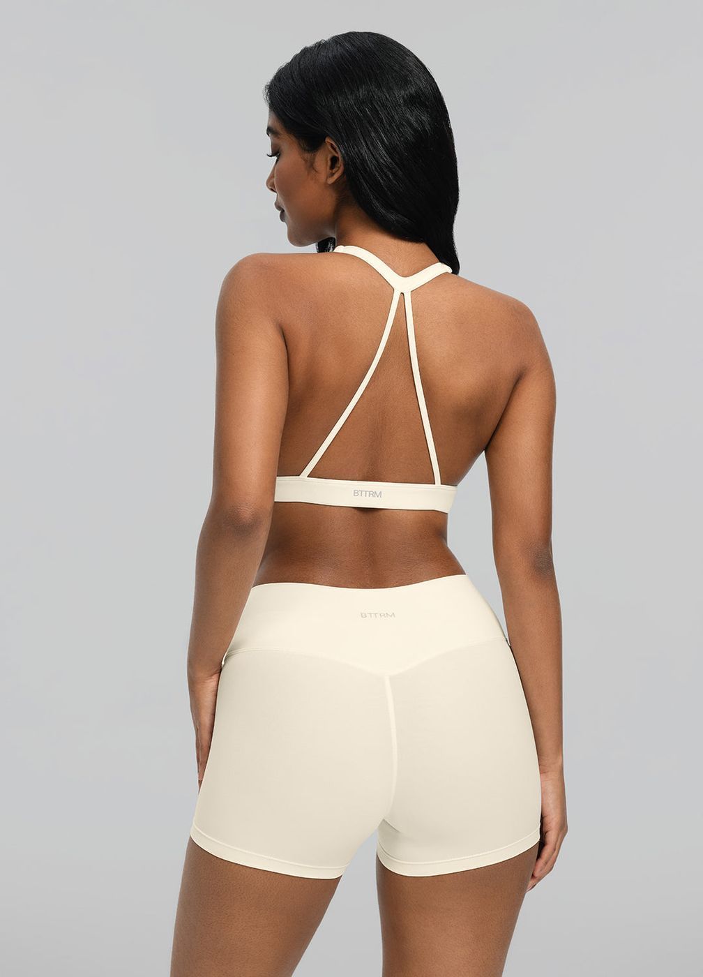 Plunge Neck Bra Top in Creamy Vanilla, second view