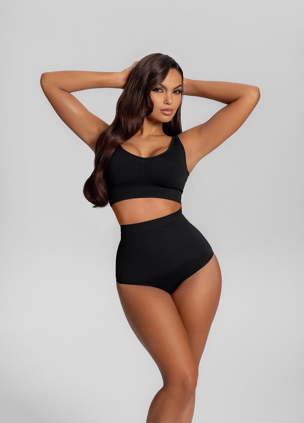 Smoothing Support Shaping Bra in Noir, detail