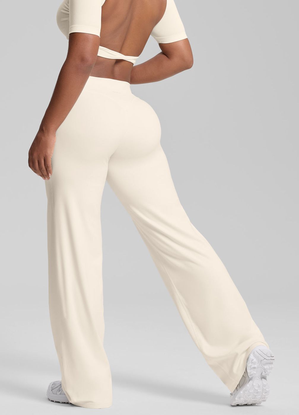 Straight Leg Bottoms in Ivory, second view