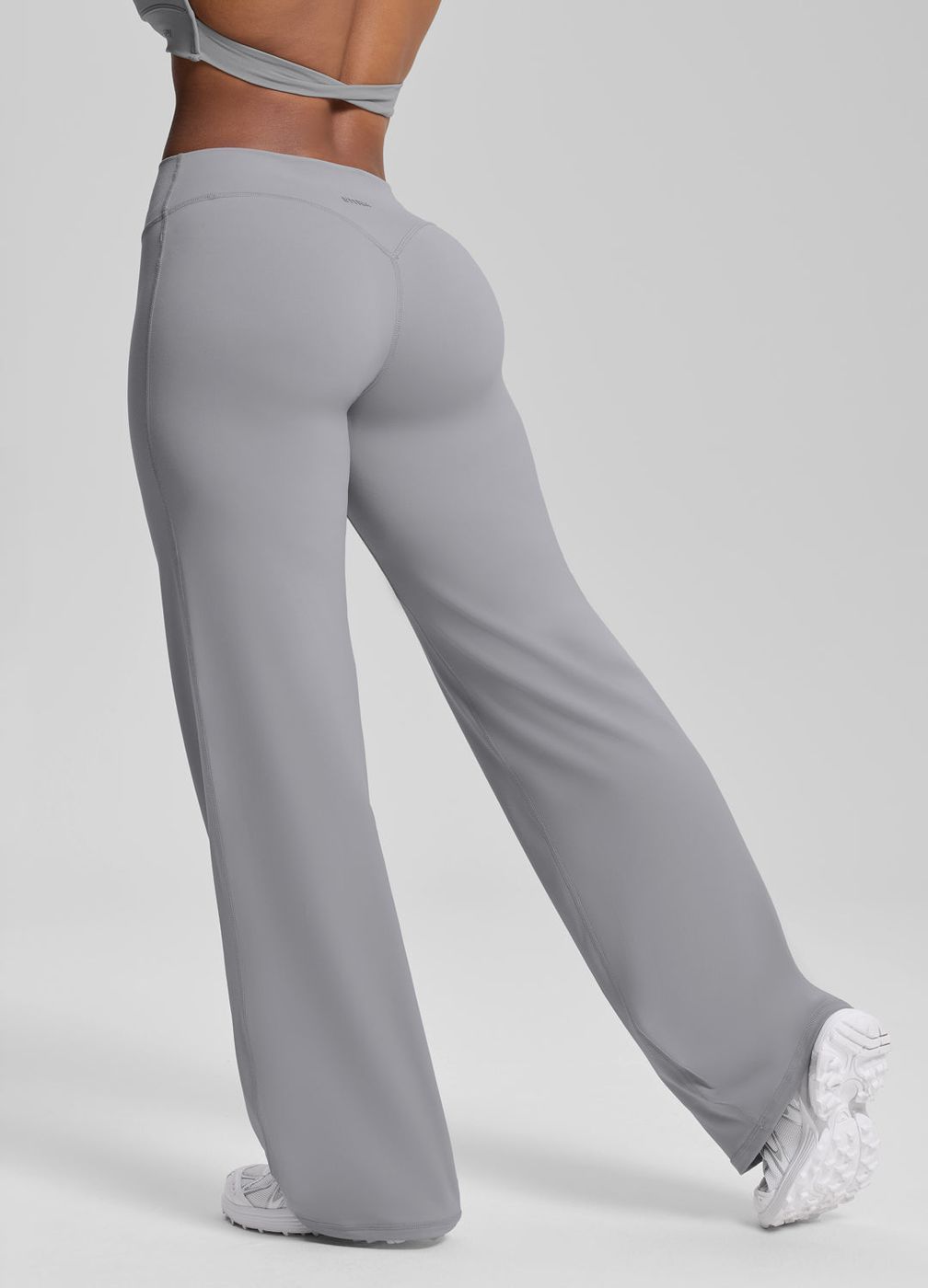 Straight Leg Bottoms in Ash Grey, second view