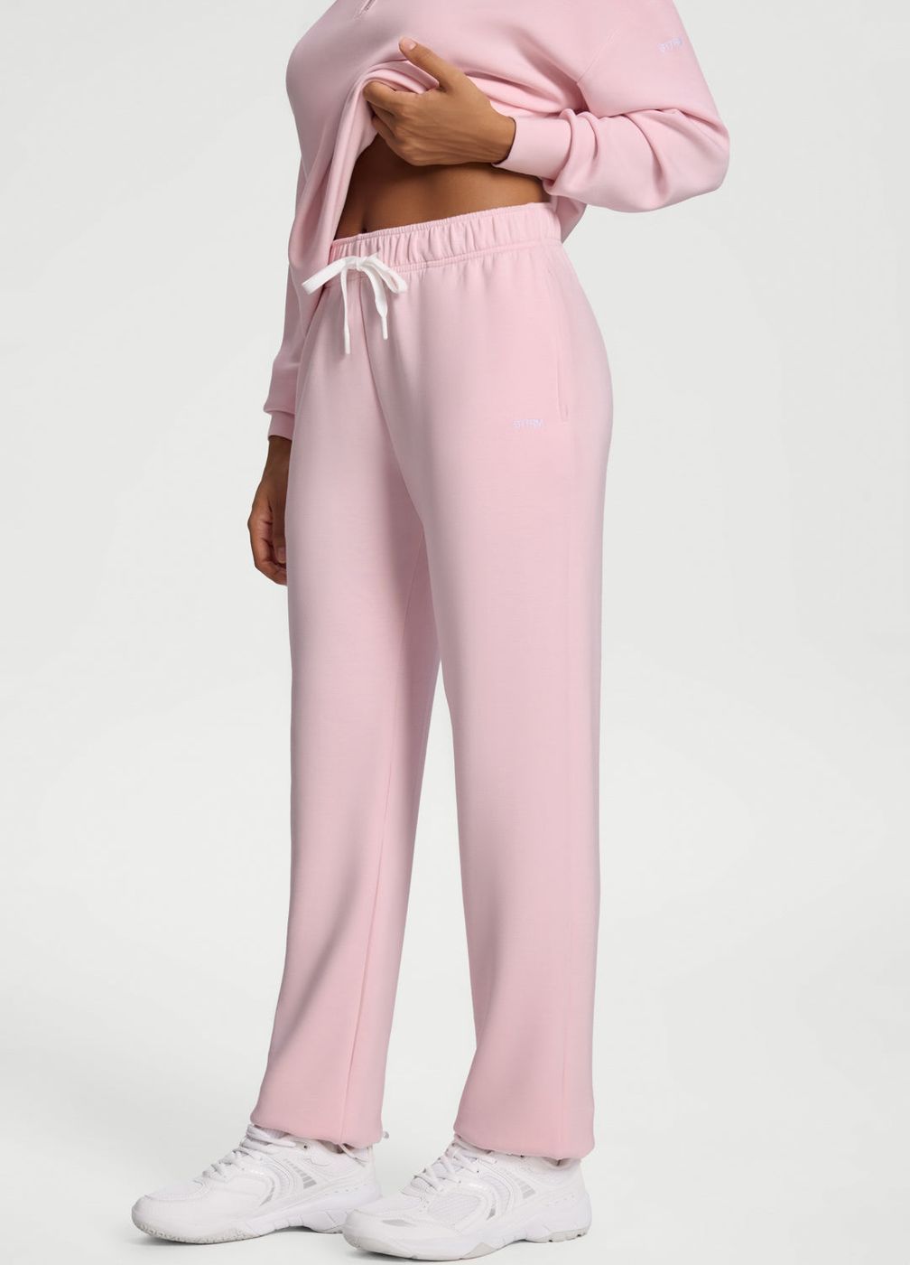 Straight-leg Sweatpants in Ballet Pink, second view