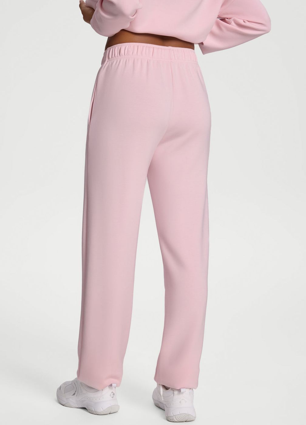 Straight-leg Sweatpants in Ballet Pink, detail