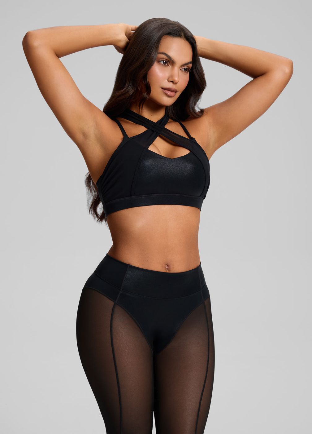Strappy Crossback Top in Black, second view