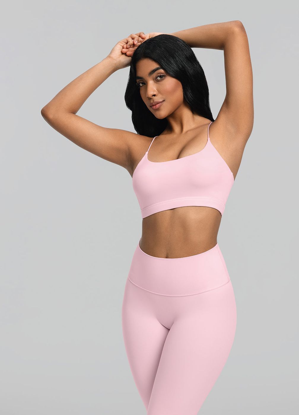 Strappy Racerback Top in Ballet Pink, second view